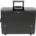 Triton Bonded Leather Pilot Bag On Wheels | Black-Briefcases