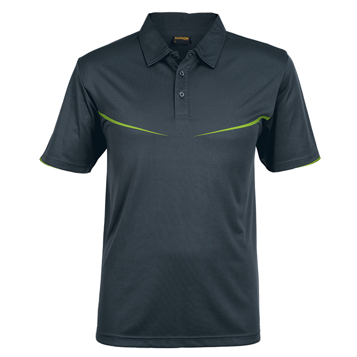 Vega Golfer Mens Charcoal/Lime / 3XL / Last Buy - Golf Shirts