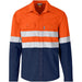 Vented Two-Tone Reflective Work Shirt S / Orange / O - Shirts & Tops