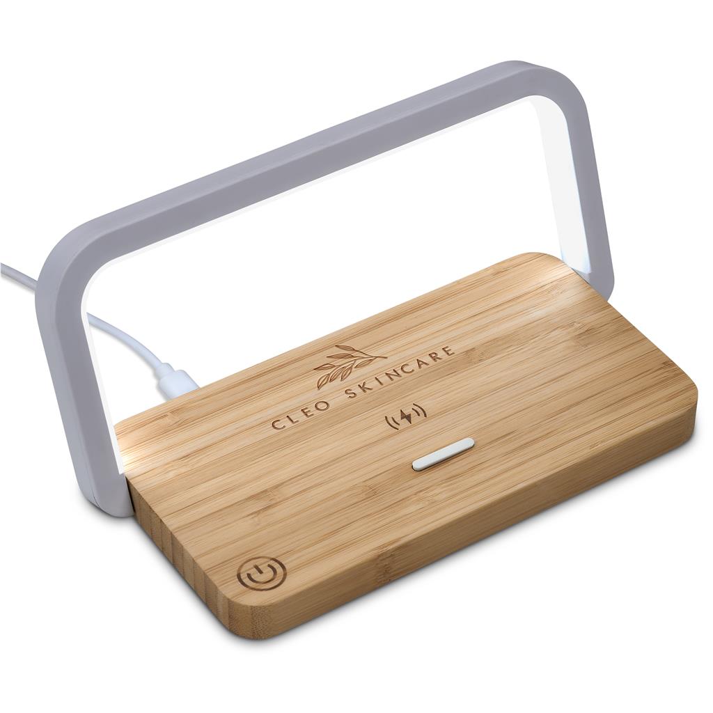 Yoru Bamboo Wireless Charger & Night Light Solid White / SW