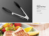 Happy Chef Kitchen Tongs-Black-BL