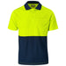 Inspector Two-Tone Hi-Viz Golf Shirt-Shirts & Tops-2XL-Yellow-Y
