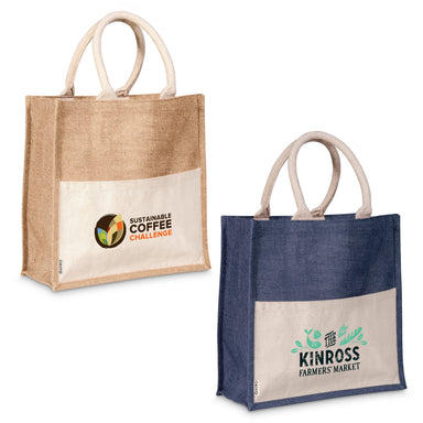 Kachi Jute & Cotton Tote Navy / N
