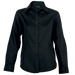 Ladies Brushed Cotton Twill Blouse Long Sleeve Black / 3XL / Regular - Shirts-Corporate