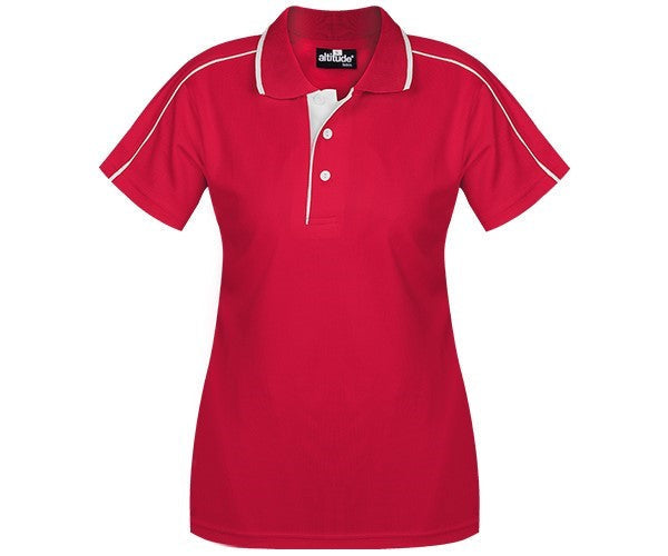 Ladies California Golf Shirt - Red Only-