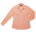 Ladies Century Blouse Long Sleeve  Peach/White / SML