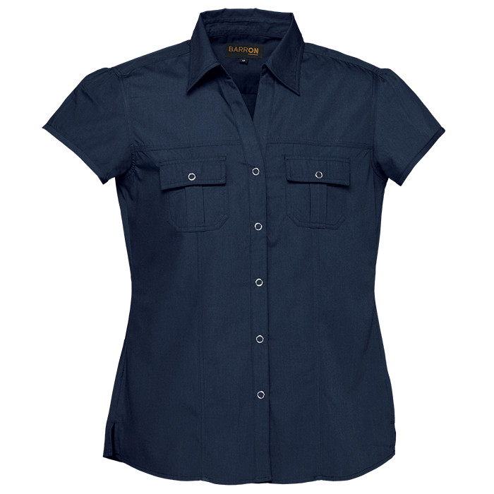 Ladies City Blouse Navy / SML / Regular Shirts Corporate
