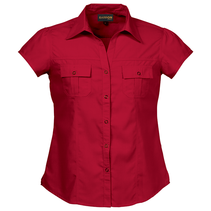 Ladies City Blouse Red / SML / Regular Shirts Corporate