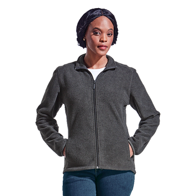 Ladies Hybrid Fleece Jacket - Tops