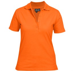 Ladies Michigan Golf Shirt - Yellow Only-L-Orange-O