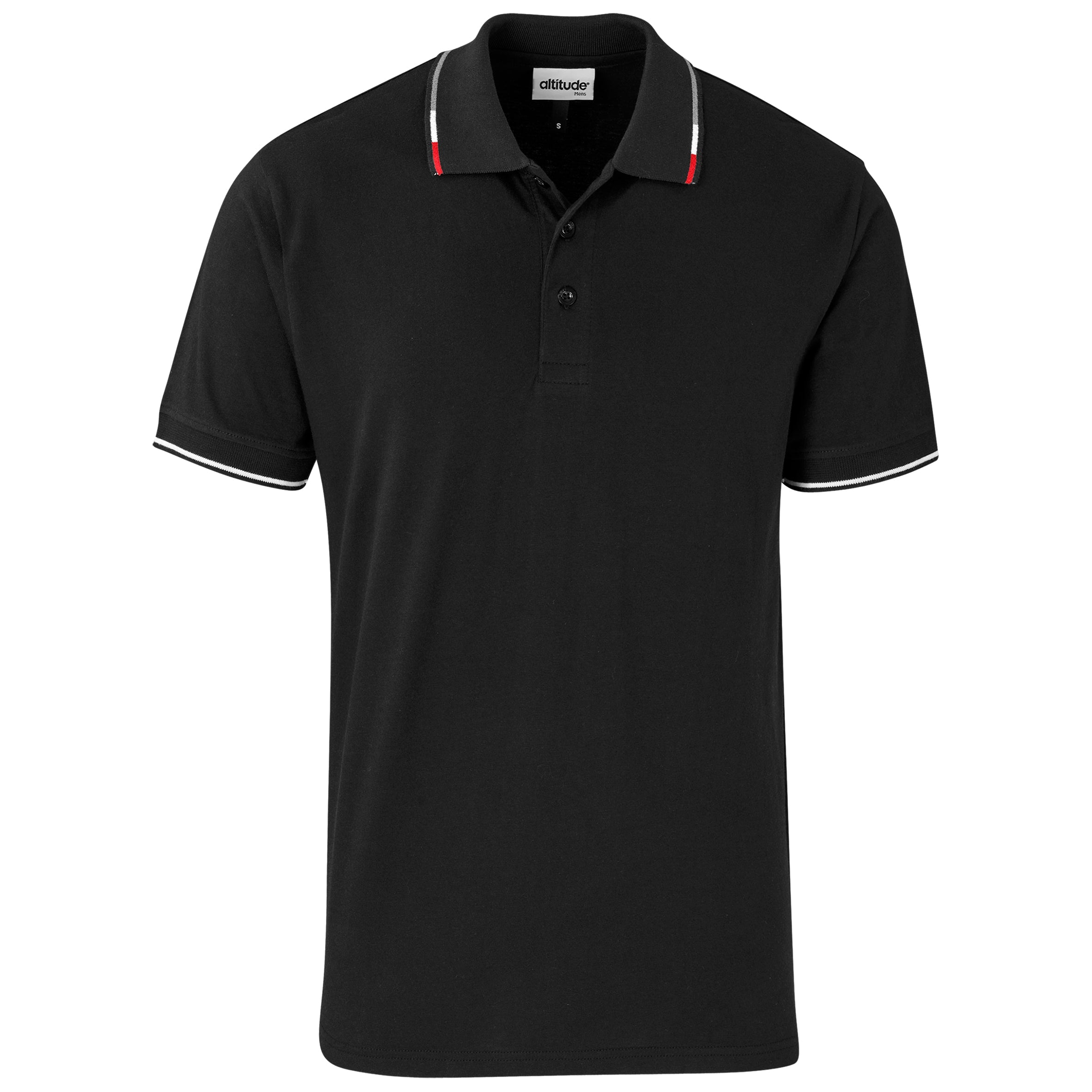 Mens Ash Golf Shirt - Grey 2XL / Black / BL