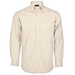Mens Brushed Cotton Twill Lounge Long Sleeve Stone / 3XL / Regular - Shirts-Corporate