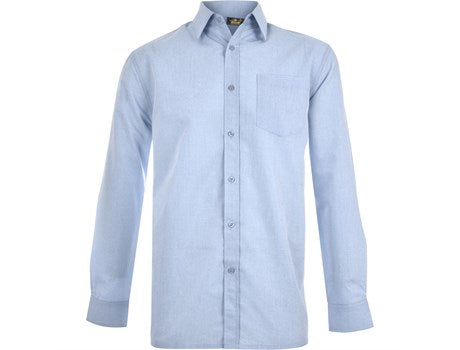 Mens Long Sleeve Apollo Shirt - Light Blue
