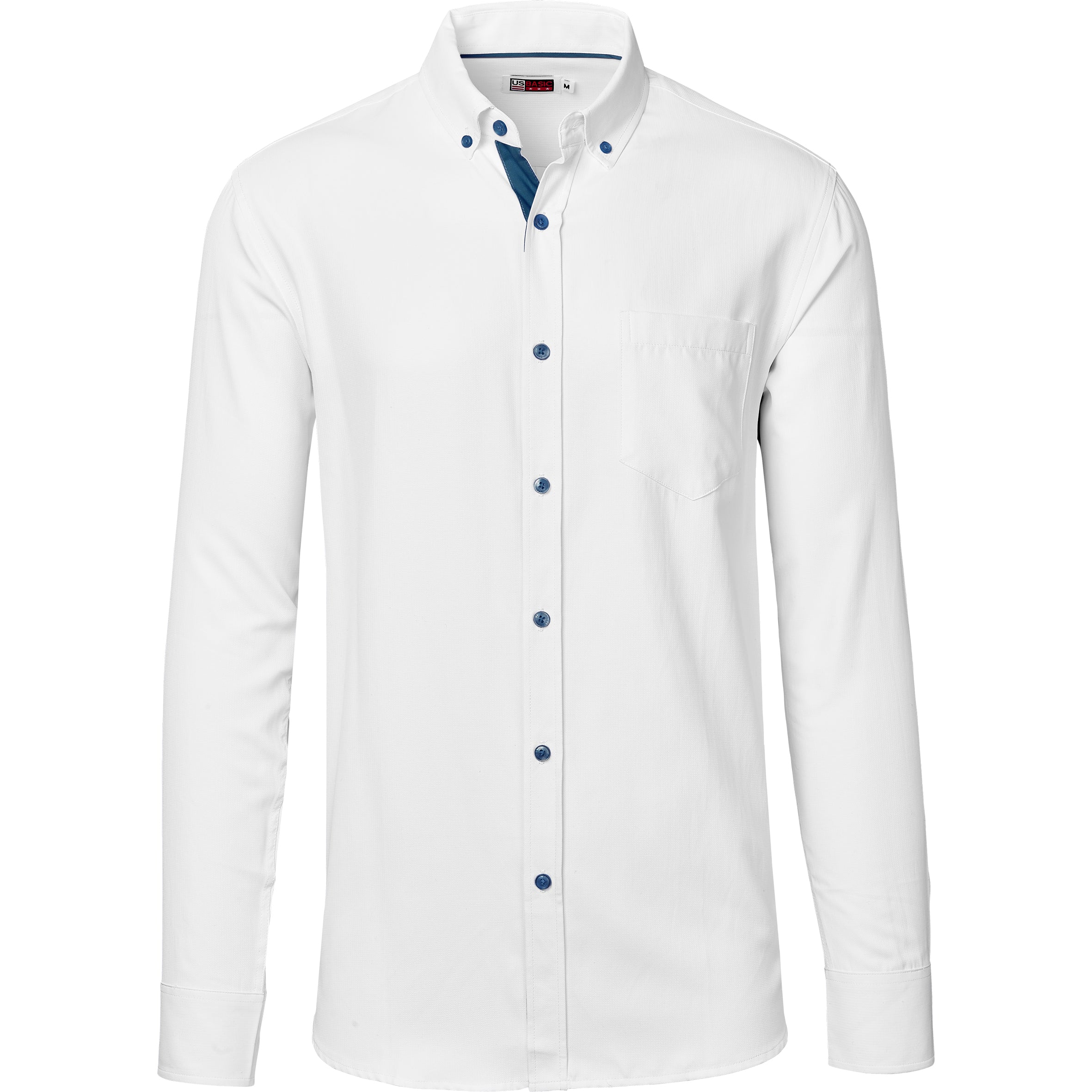 Mens Long Sleeve Casablanca Shirt - Navy 2XL / N