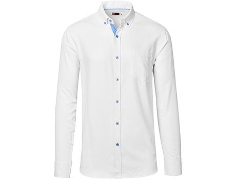 Mens Long Sleeve Casablanca Shirt - Navy