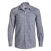 Men’s Long Sleeve Office Work Shirt Black Check / 2XL - High Grade Shirts