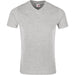 Mens Michigan Melange V-Neck T-Shirt-L-Grey-GY