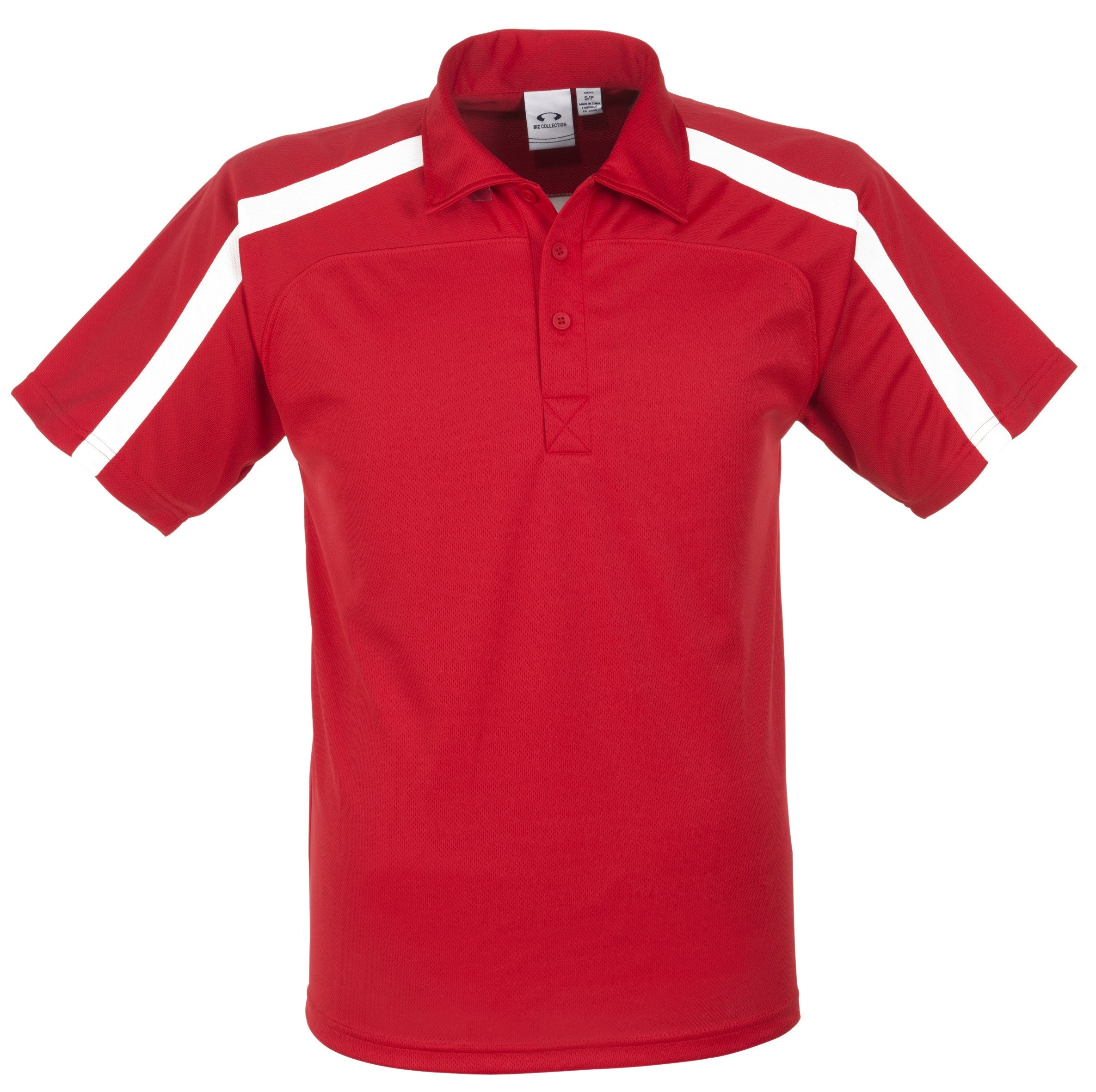 Mens Monte Carlo Golf Shirt - Navy Only-L-Red-R