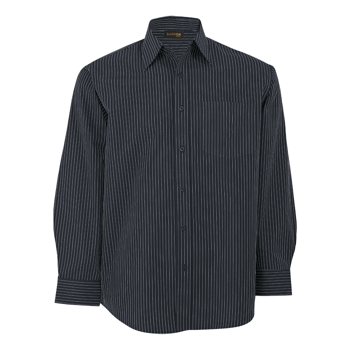 Mens Quest Lounge Long Sleeve Navy/White / SML / Regular - Shirts-Corporate
