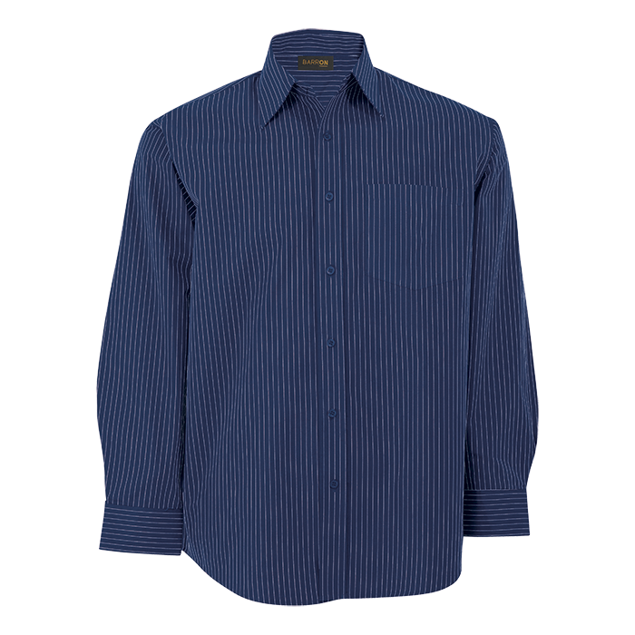 Mens Quest Lounge Long Sleeve Royal/White / SML / Regular - Shirts-Corporate