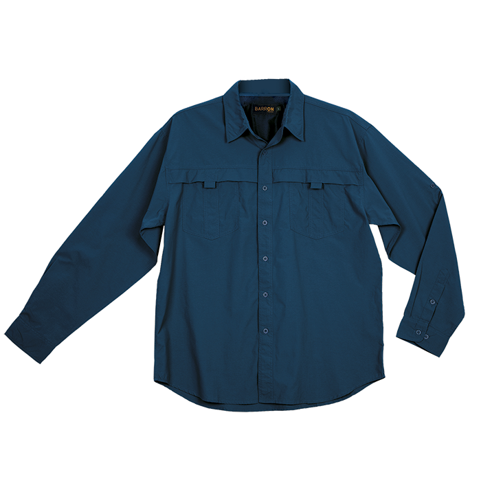 Mens Trail Shirt Navy / SML / Regular - Shirts-Outdoor