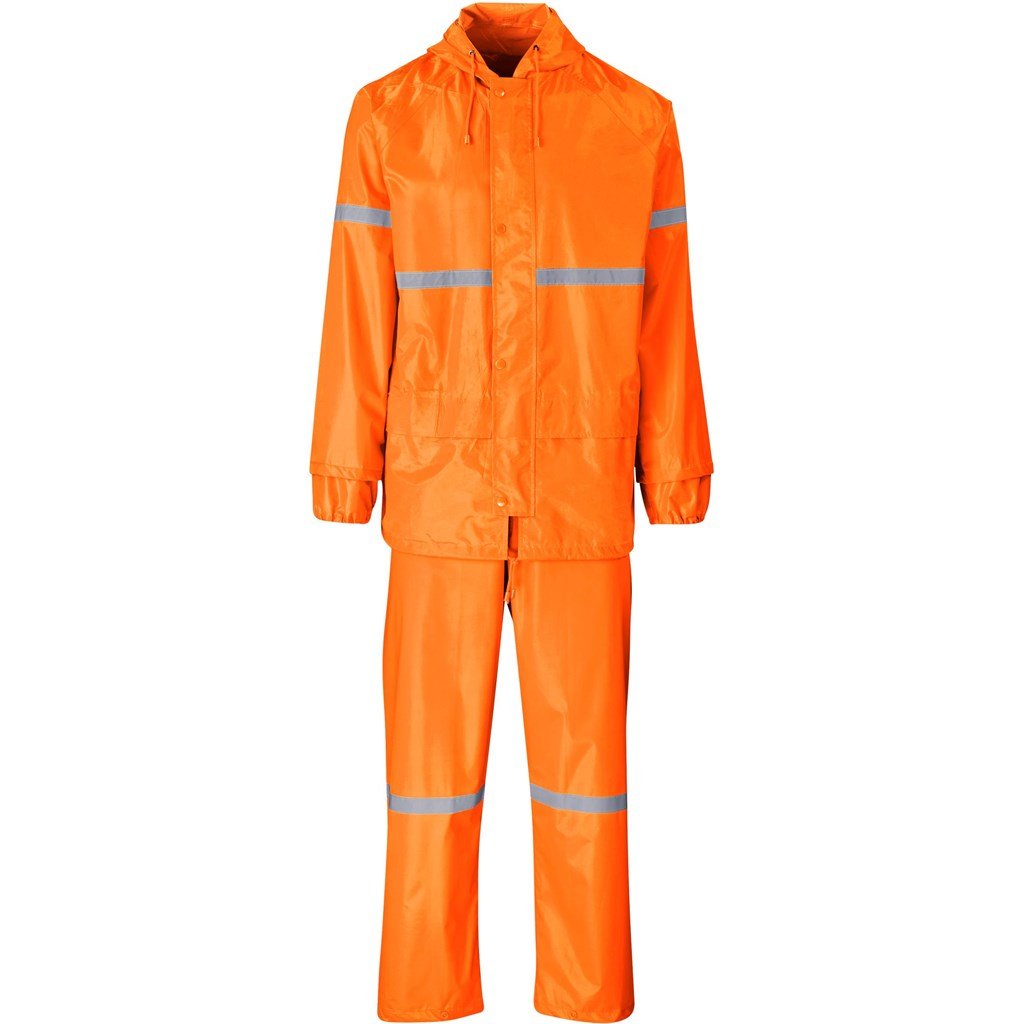 Outdoor Hi-Viz Reflective Polyester/PVC Rainsuit