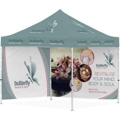 Ovation Sublimated Gazebo 3m X 3m - 2 Full-Wall Skins-Canopies & Gazebos