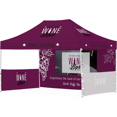 Ovation Sublimated Gazebo 4.5m X 3m - 1 Long Full-Wall Skin - 2 Short Half-Wall Skins-Canopies & Gazebos