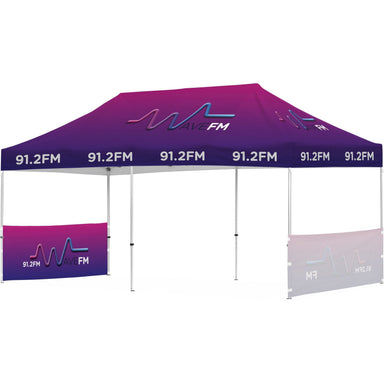 Ovation Sublimated Gazebo 6m X 3m - 2 Short Half-Wall Skins-Canopies & Gazebos