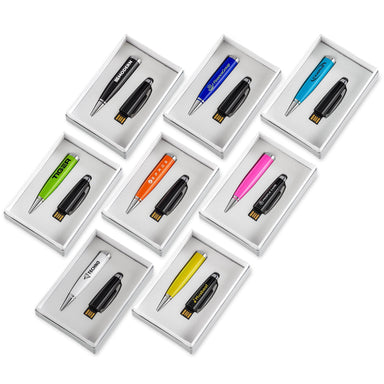 Pentagon Black USB 16GB Pen & Stylus-Cyan-CY