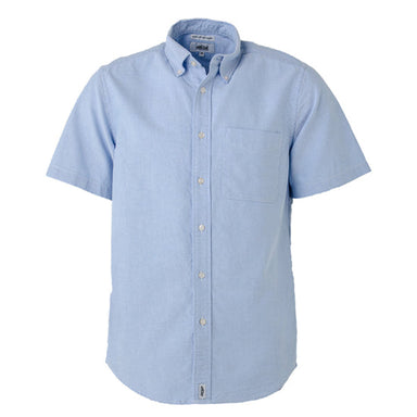 Pure Cotton Oxford Short Sleeve Work Shirt Light Blue / S - High Grade Shirts