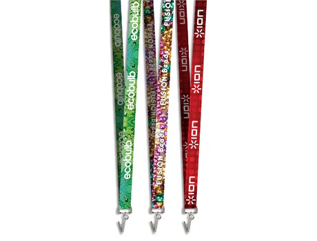 Satin Lanyard With Crocodile Clip (Double-sided)