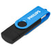 Shuffle Gyro Black Flash Drive – 8GB / Cyan / CY