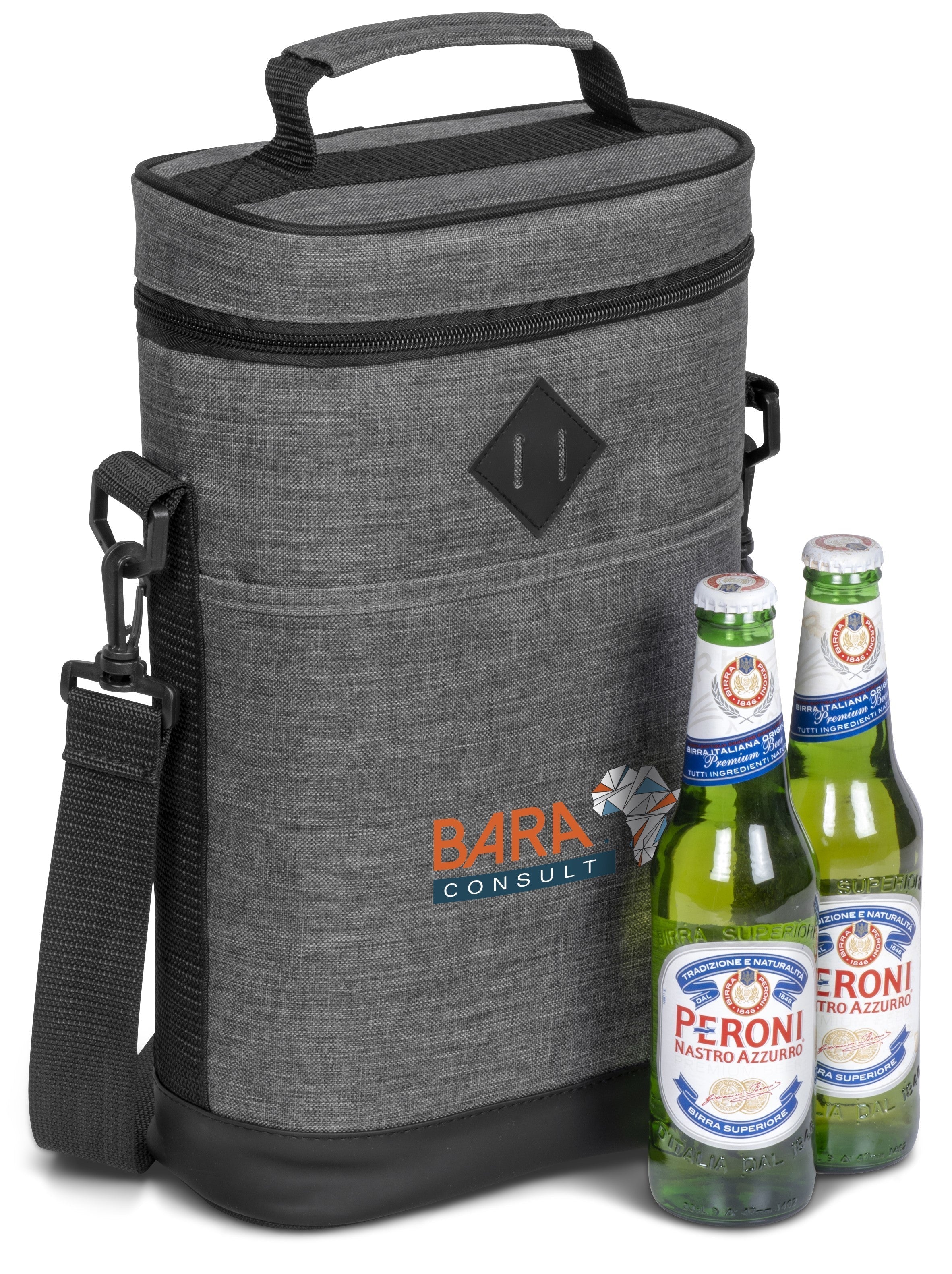 Silver Glaze Bottle Cooler-Grey-GY