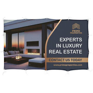 Sublimated Airtex Fabric Fence Banner 2m x 1.2m - Banners