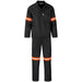 Trade Polycotton Conti Suit - Reflective Arms & Legs - Orange Tape 32 / BLACK