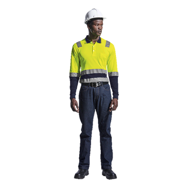 Transit Long Sleeve Golfer - High Visibility