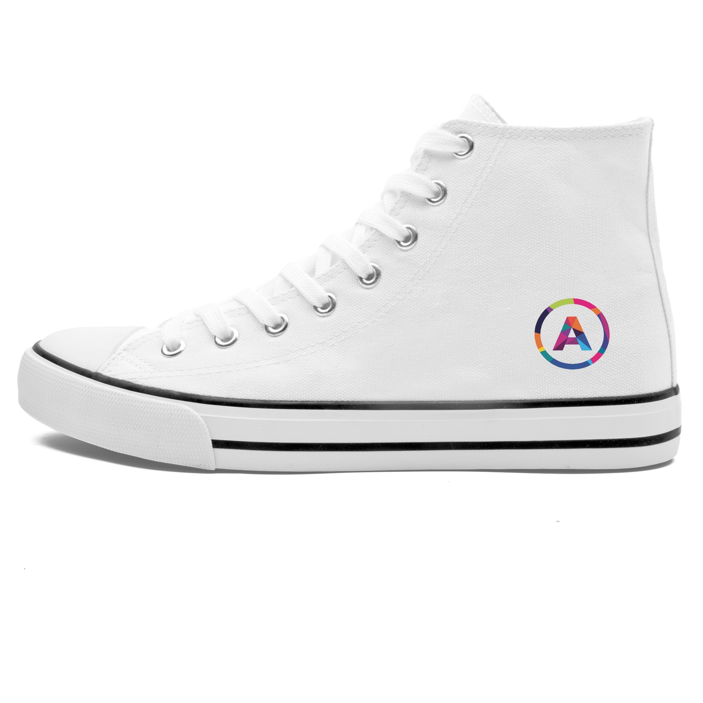 Unisex Retro High Top Canvas Sneaker-Shoes-2-Blue-BU