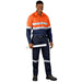 Vented Two-Tone Reflective Work Shirt - Shirts & Tops