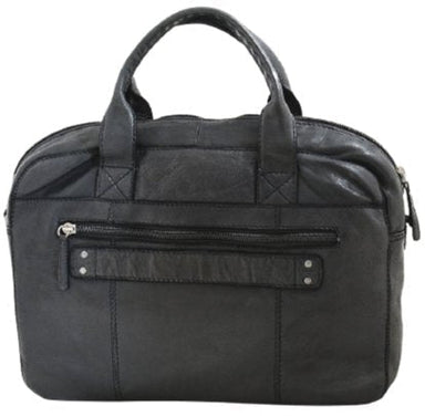 Vintage Leather 13" Laptop Bag | Black-