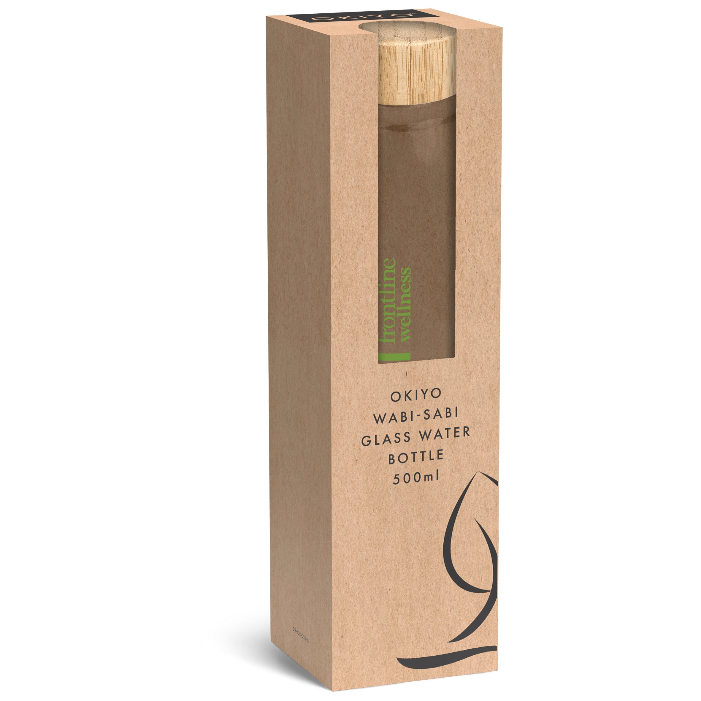 Wabi-Sabi Glass Water Bottle - 500ml Natural / NT - Bottles