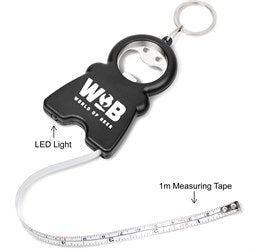Zane 4-in-1 Bottle Opener Keyholder-Black-BL