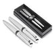 Cygnus Ball Pen & Rollerball Set Silver / S - Pens