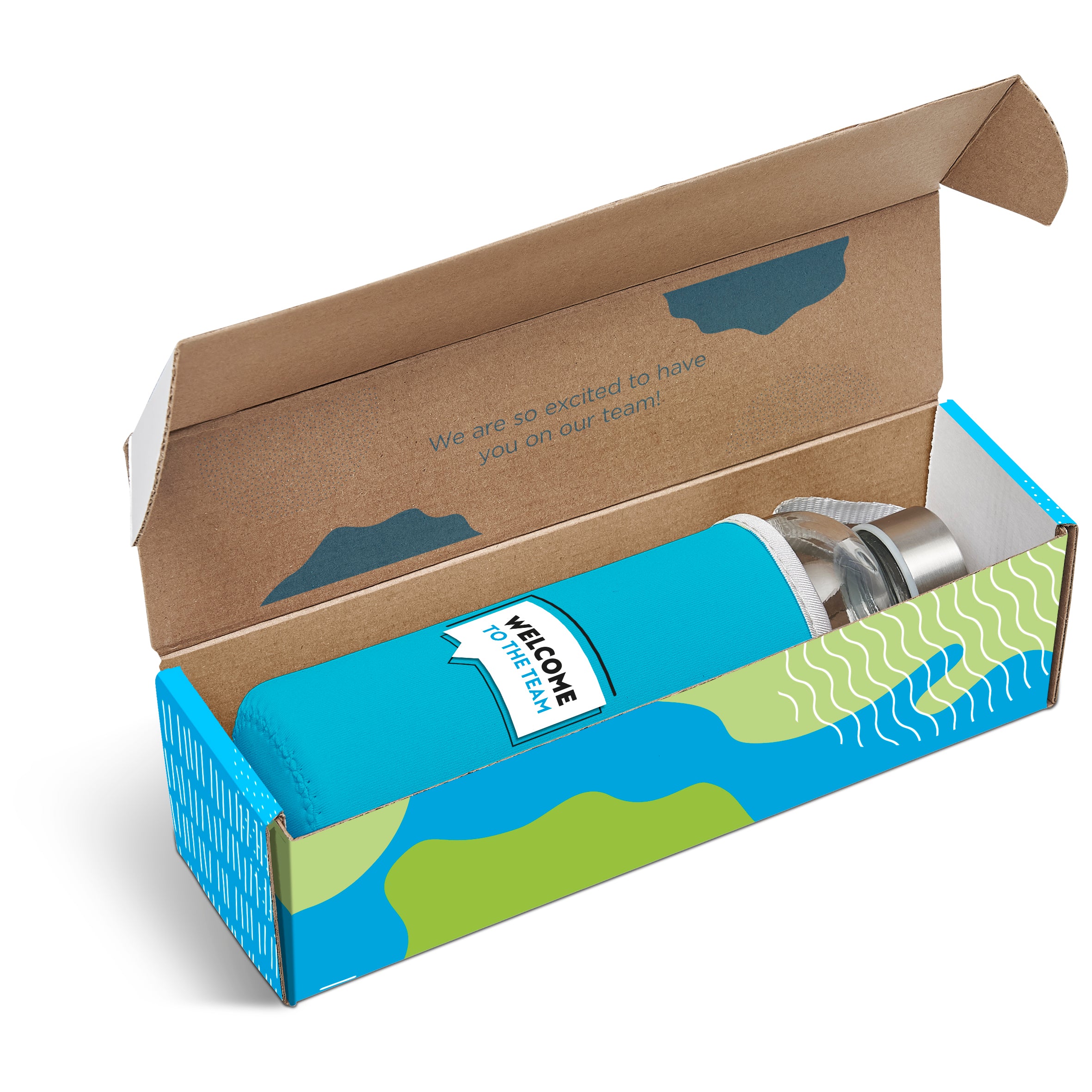 Neo Bottle in Megan Custom Gift Box Cyan / CY