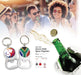 Chevron Bottle Opener Keyholder-Silver-S