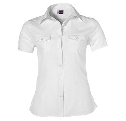 Ladies Short Sleeve Bayport Shirt - Black Only-