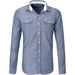 Mens Long Sleeve Windsor Shirt-L-Navy-N